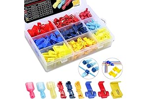60 Pack Self-Stripping T-Tap & 40 Pack Quick Splice Electrical Connectors
