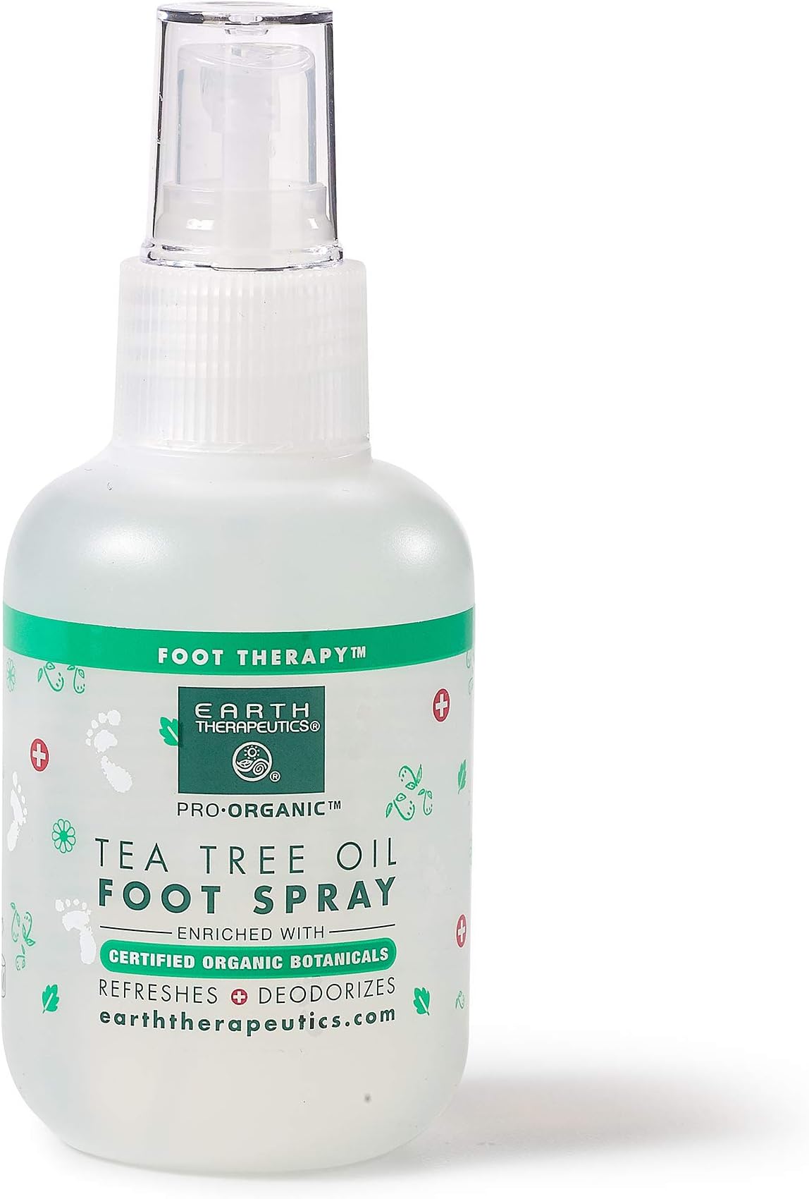 TEA TREE OIL FOOT SPRAY – Natural Cooling Foot Spray – Refreshes & Deodorizes Feet – Enriched with Certified Organic Botanicals – Antiseptic Foot Treatment for Rapid Relief - 4 Oz
