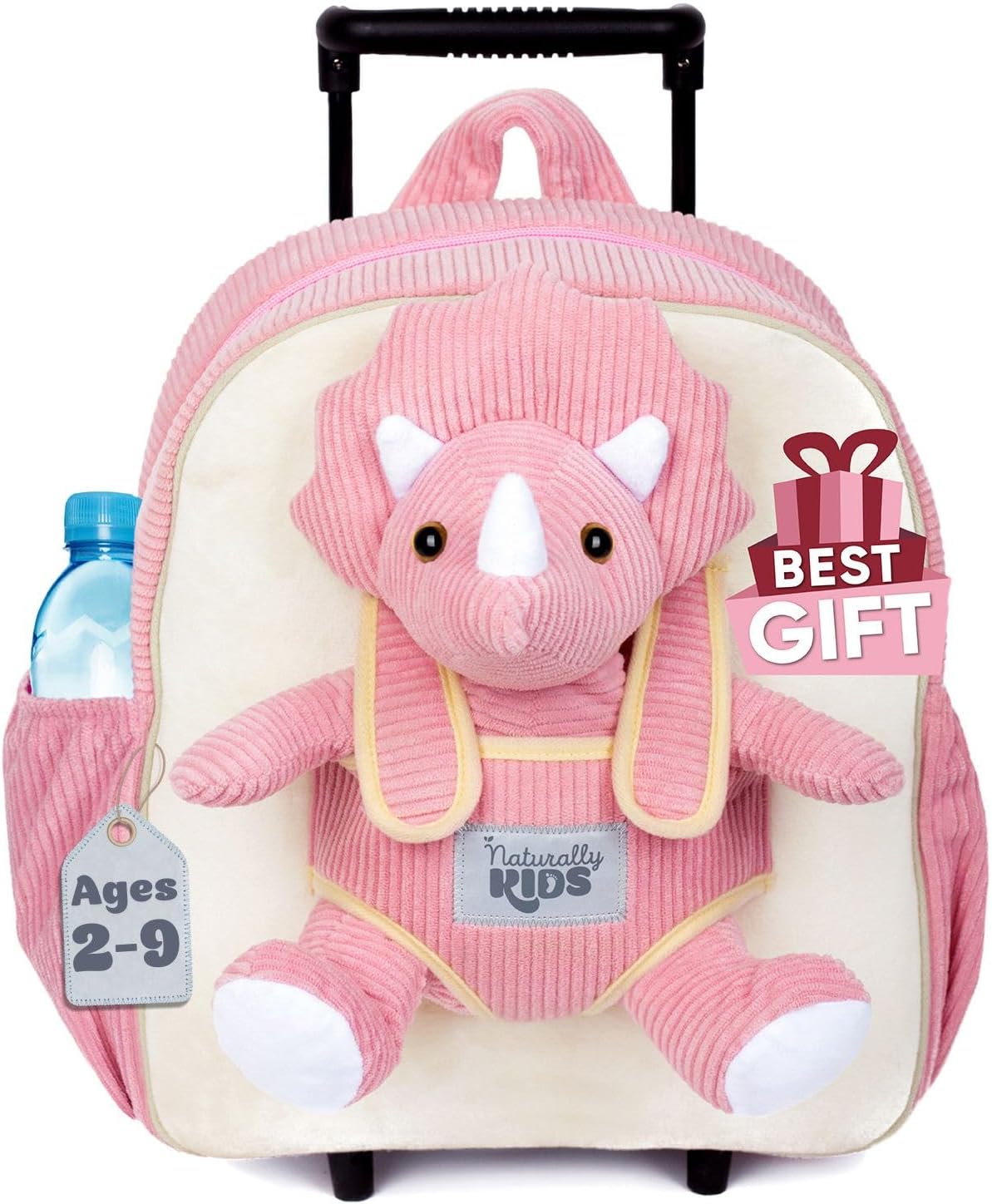 Kids Backpack for Girls Boys w Stuffed Animal