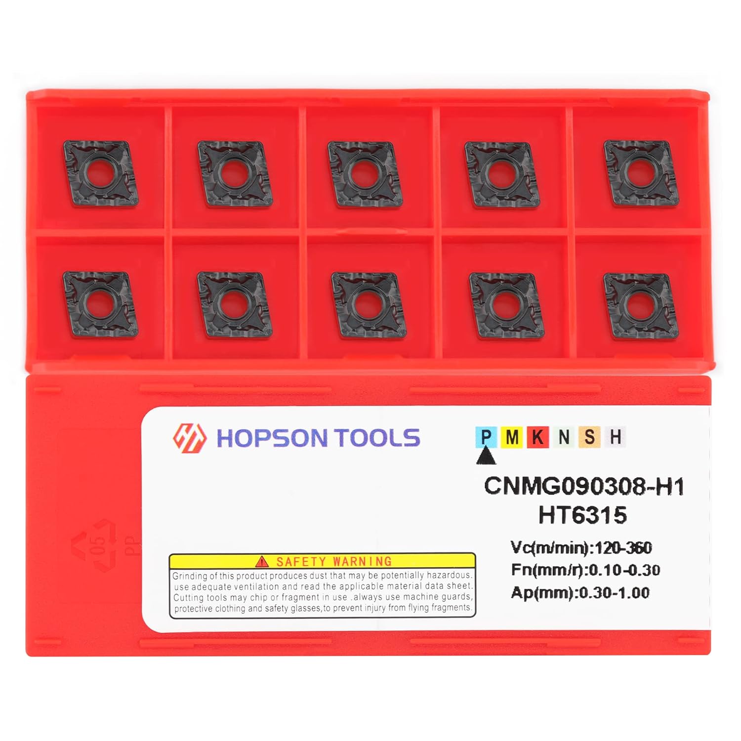 Carbide Turning Inserts CNMG 431 Cnmg120404 for Finishing Cutting Steel, Cnmg Insert for Lathe Turning Tools, 10 PCS.