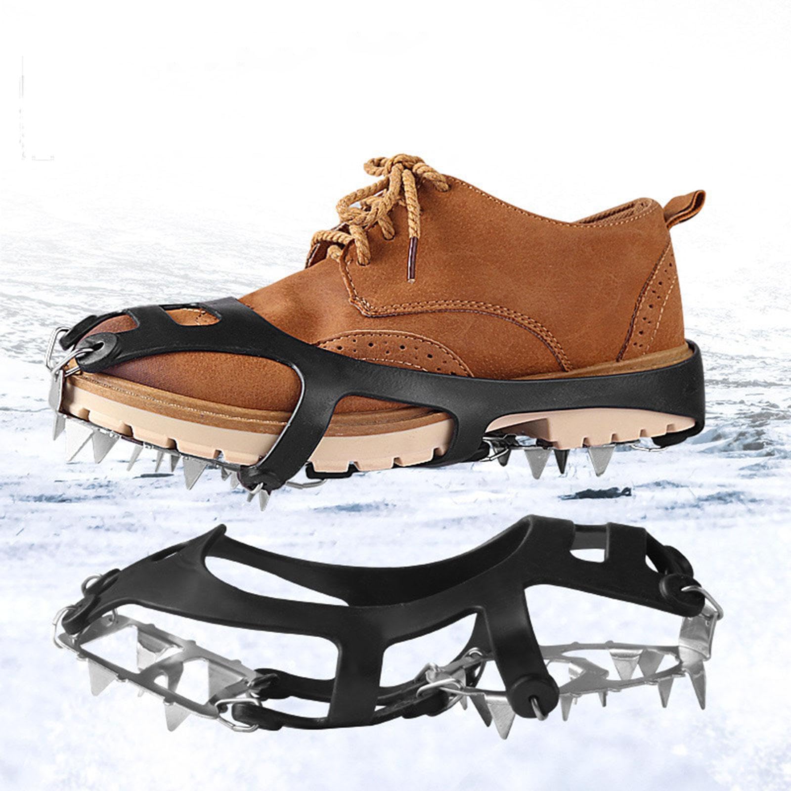 Schuhspikes, langlebig, rutschfest, für Laufen, Outdoor-Aktivitäten, Wandern, M 34 bis 40, Schwarz, Größe 34-40