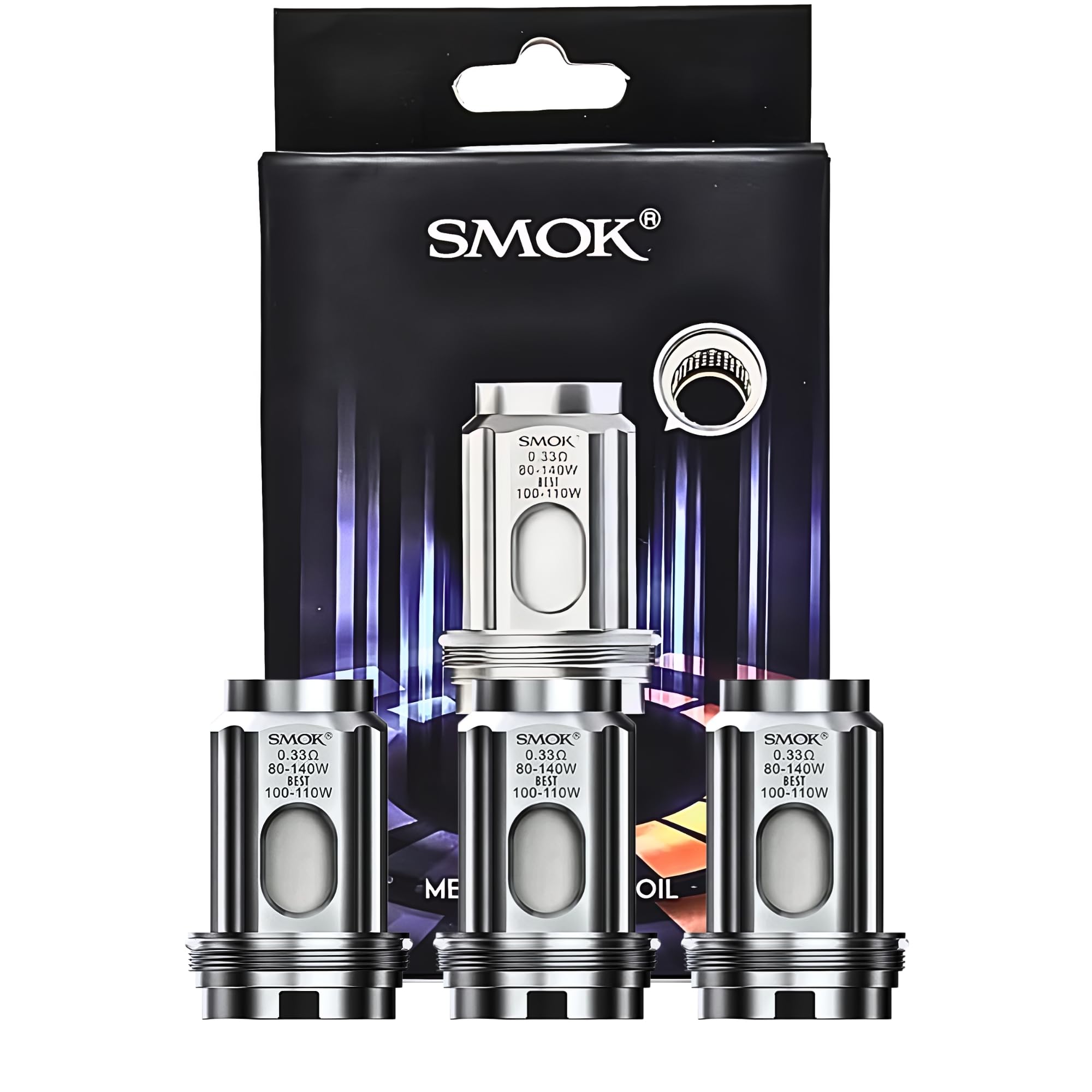SMOK TFV18 Coils [Mesh 0.33 ohm | 80w - 140w] 3 Pack - Easy Installation,  Sub-ohm Vaping, DTL Vaping, Leak Free Design, No Nicotine: Amazon.co.uk:  Electronics & Photo