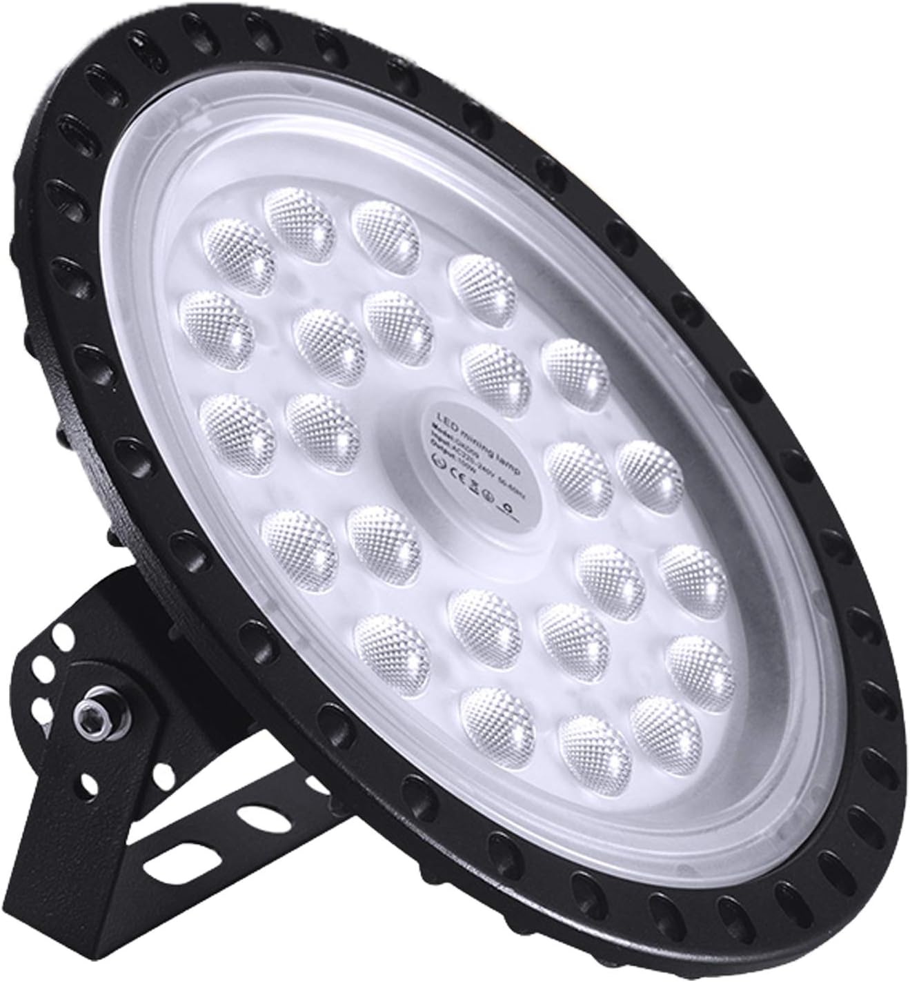 100W LED High Bay Light lamp Factory Warehouse Industrial Lighting 10000 Lumen 6000-6500K IP65 Warehouse LED Lights- Commercial Bay Lighting for Garage Factory Workshop Gym (100W 1)