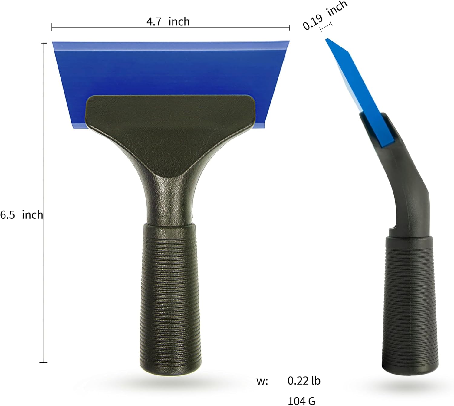 2 PCS Small Squeegee Snow Scraperor for Car,Car Window Squeegee Silicone Squeegee for Window Door Bathroom Mirror,Car Wrapping Scraper Tool (2, Blue)
