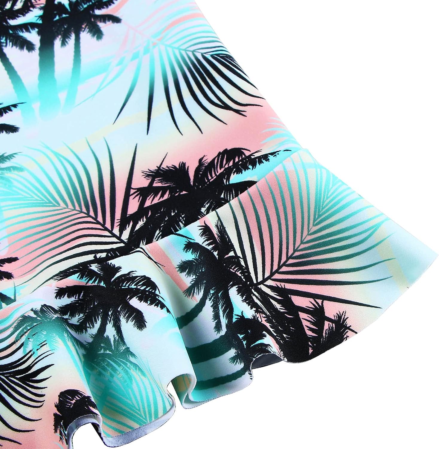 TFJH E Girls & Boys Long Sleeve Rashgurad Swimsuit UPF 50+ Kids Swimwear Sunsuits