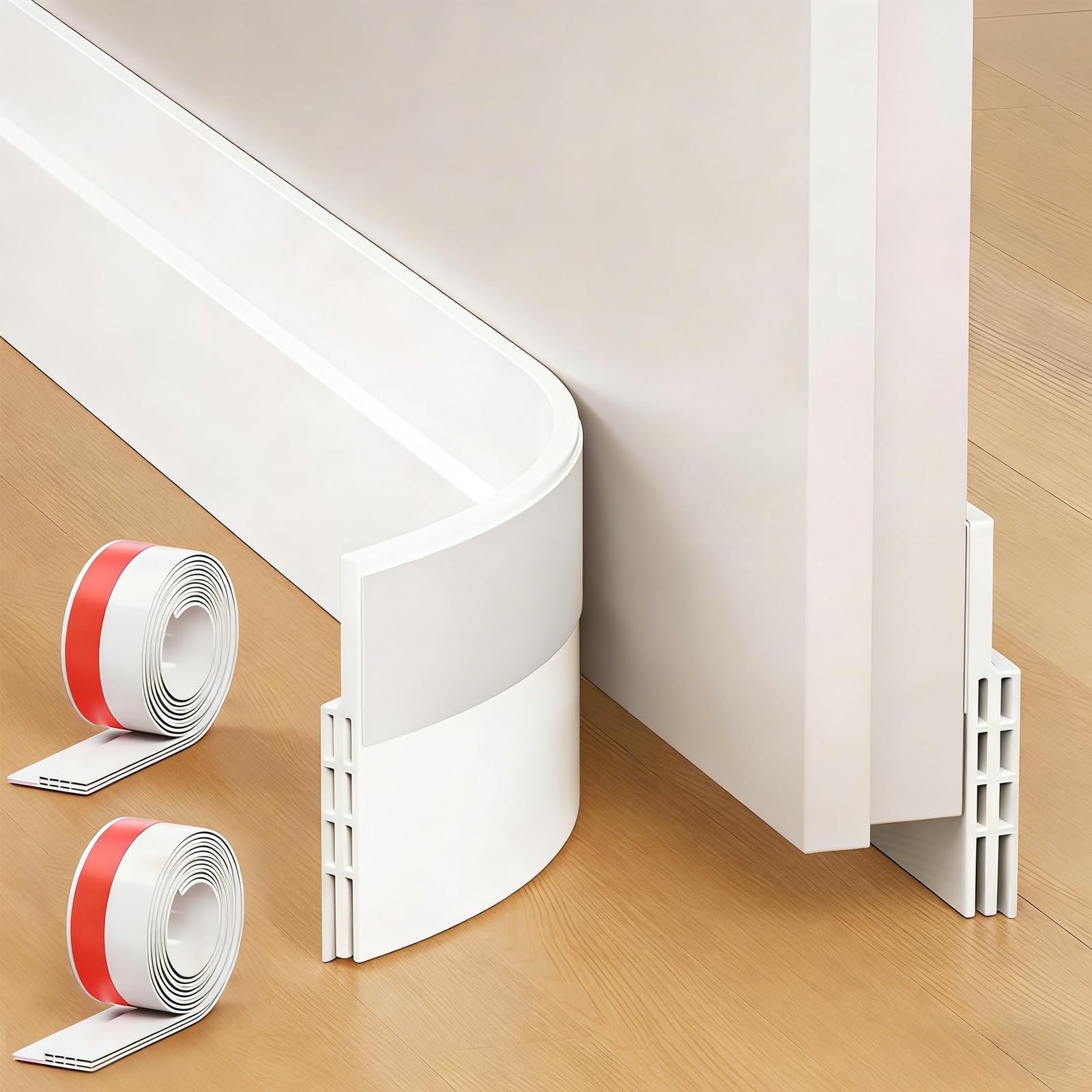 Photo 1 of TTTred 2 Pack Door Draft Stopper (White)
