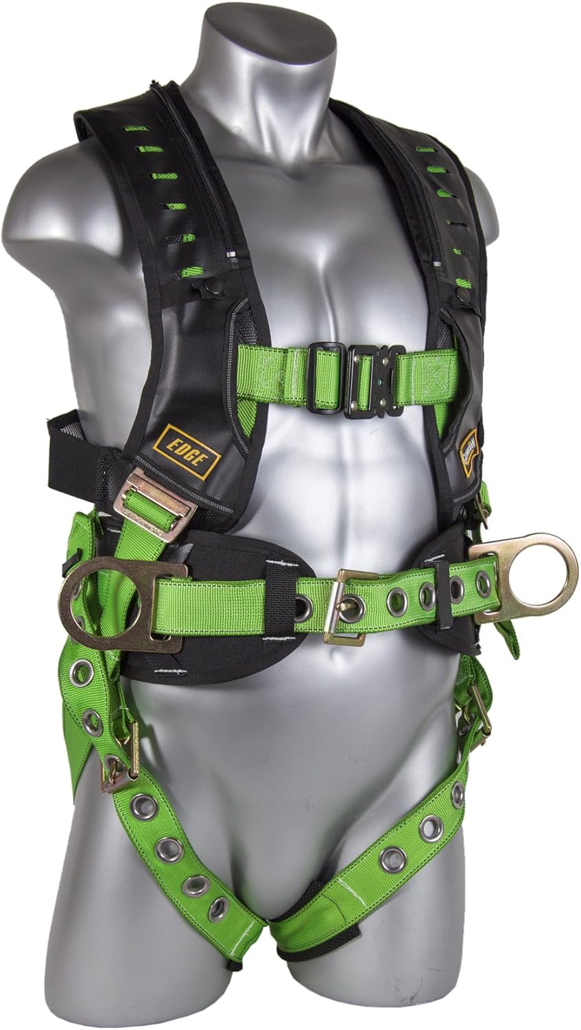 Guardian Fall Protection 193191 M-XL Monster Edge Harness with Side D-Rings