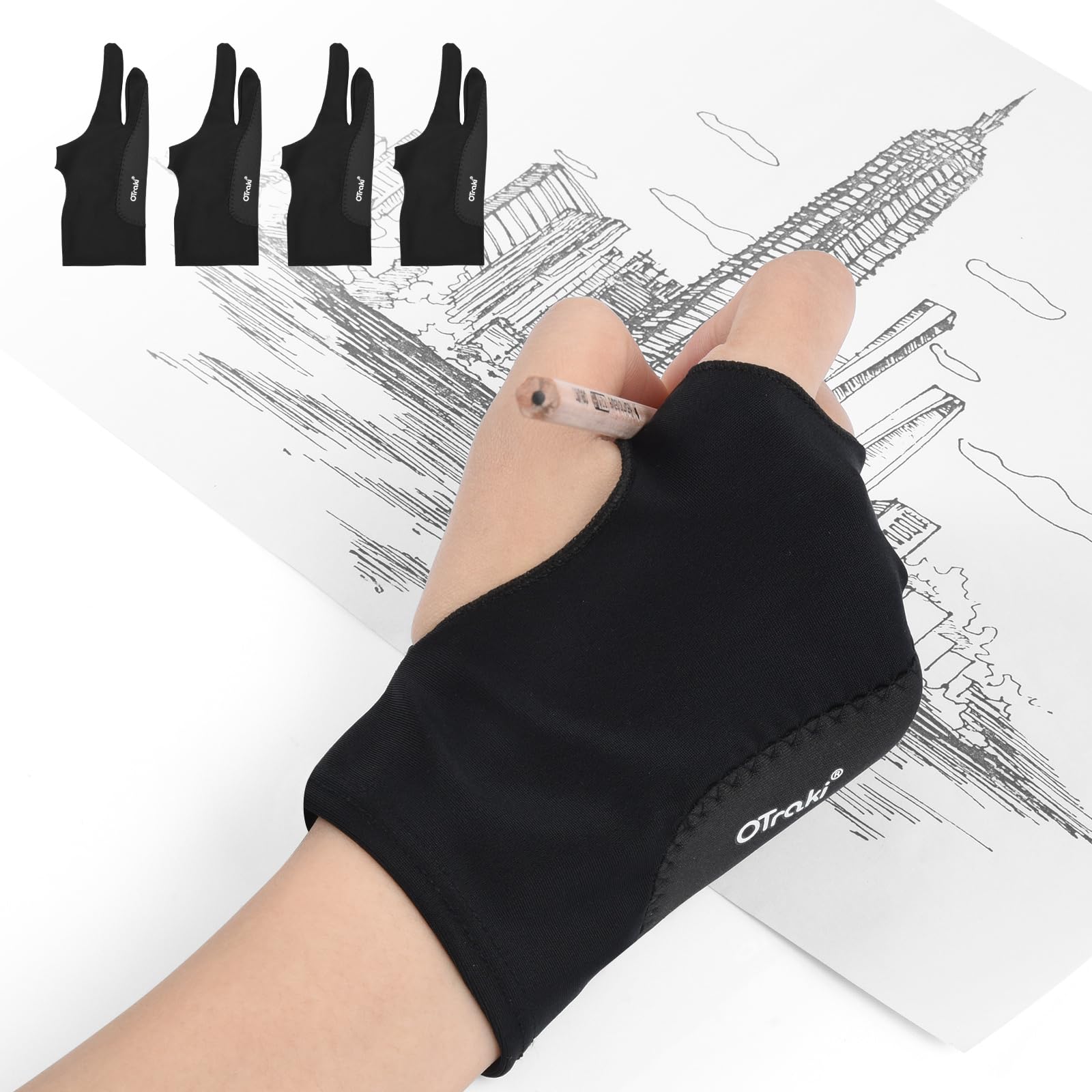 OTraki 4 Pack Artist Glove