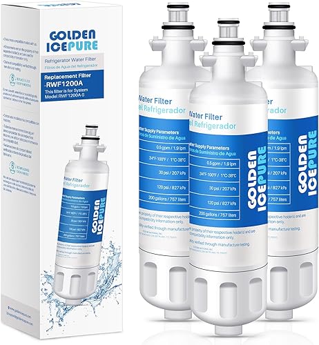 GOLDEN ICEPURE ADQ36006101 - Repuesto para LG LT700P, 3Pack, 469690, ADQ36006102 LFX31945ST, LFX31925ST, LFX30766S, LFXC24726, LFXS24623,