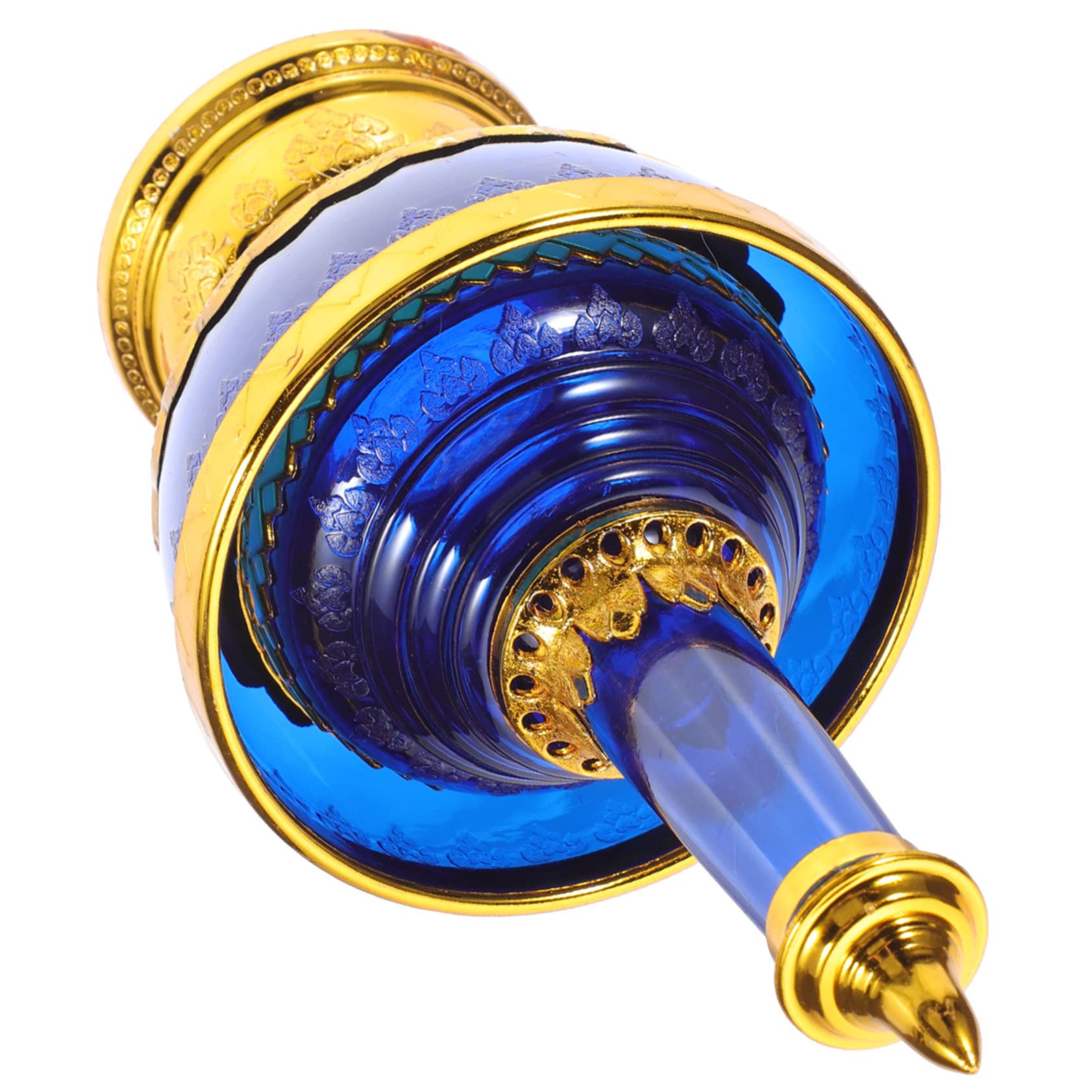 GOOHOCHY 1 Set Holy Water Cup Dripping Bottle Offering Bowl Holy Water Offering Cup Gold Chalice Bowl Tibetan Water Offering Cups Tabletop Holy Cup Tibetan Healing Bowls Decor Plastic Blue