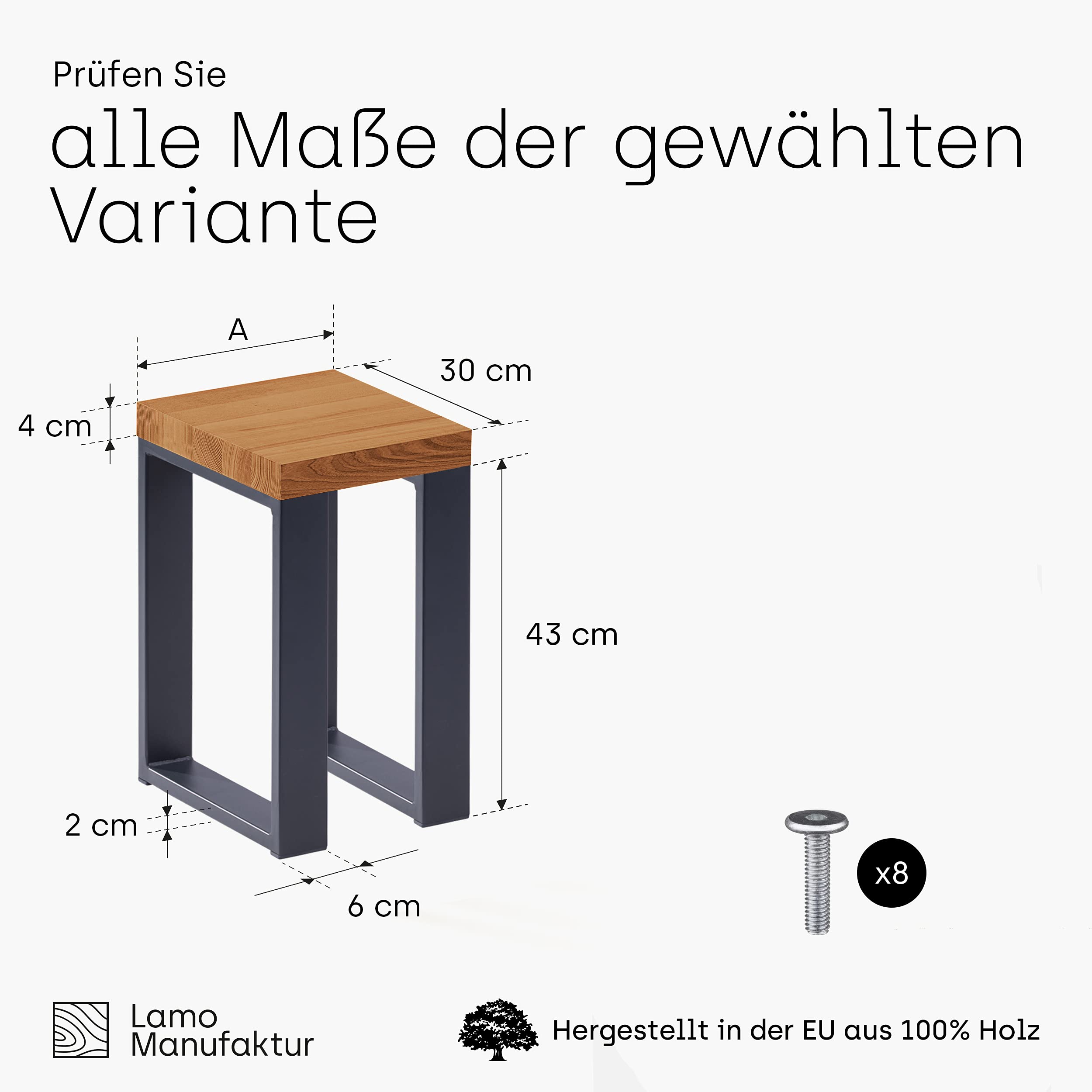 Libreria in legno massiccio naturale a 3 ante 160 cm Non verniciata