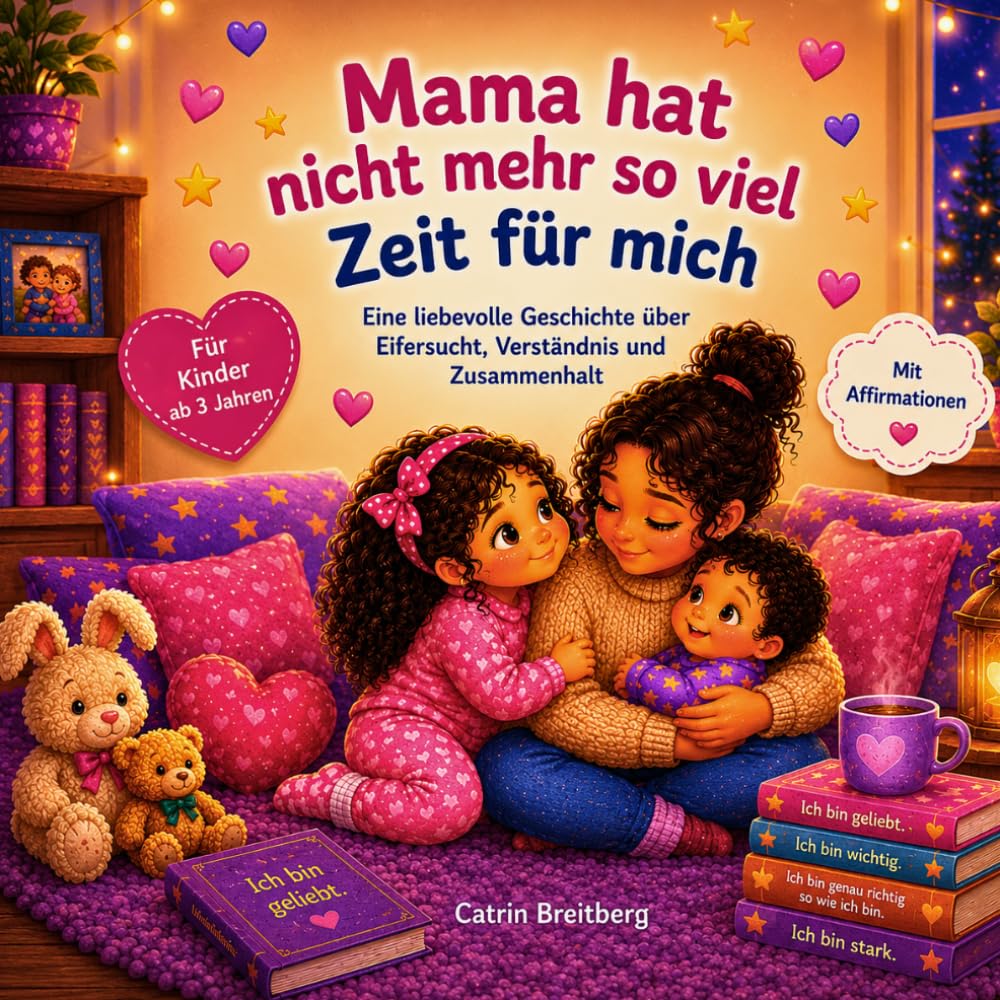 Mama hat nicht mehr so viel Zeit für mich: Eine liebevolle Geschichte über Eifersucht, Verständnis und Zusammenhalt für Kinder ab 3 Jahren inkl. Affirmationen