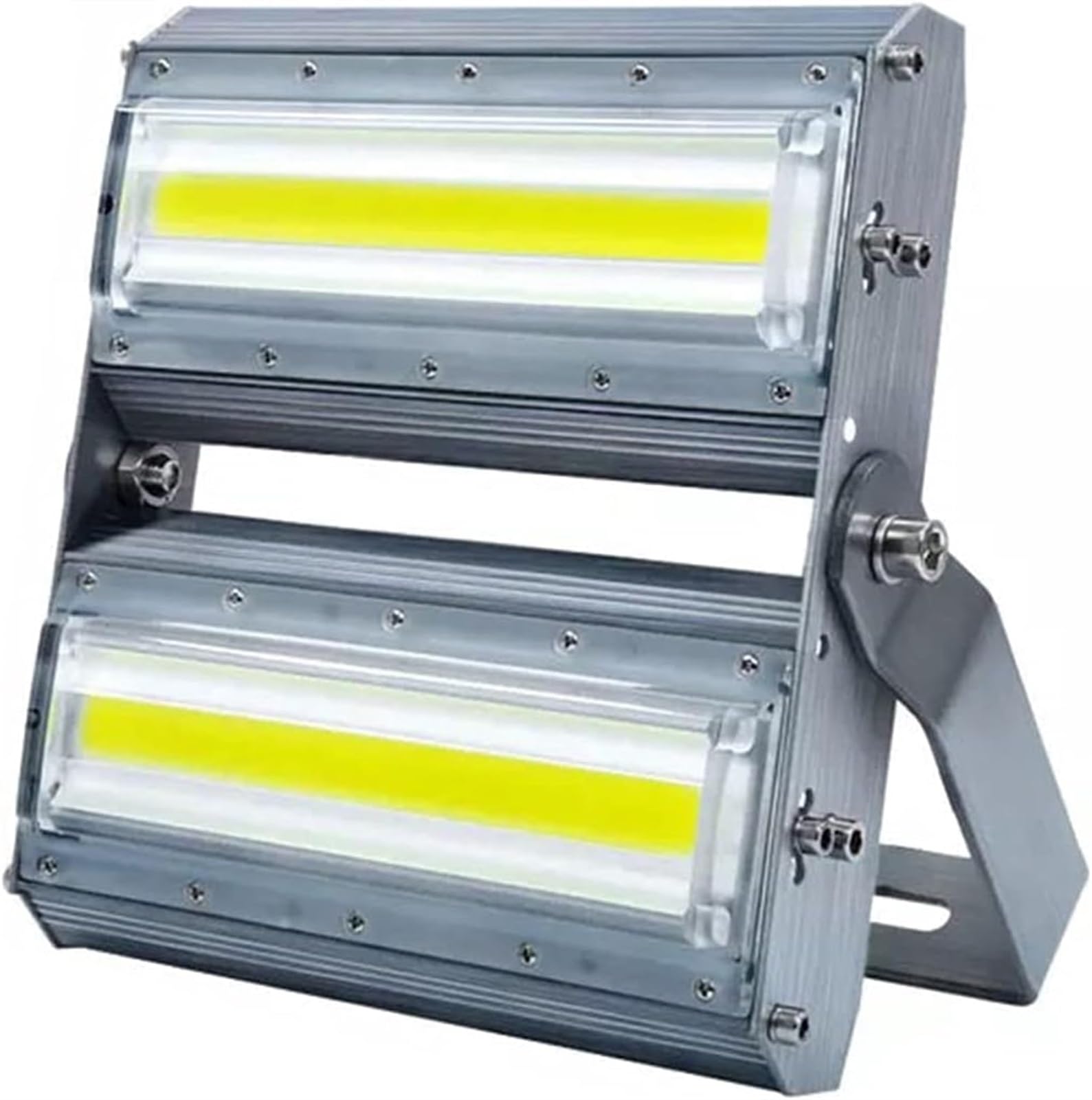 Luces de seguridad lentes, IP67 y alta transmisión luz, blanca, foco trabajo LED for almacén, jardín, techo(Cold White,100W)
