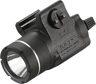 Streamlight 69220 TLR-3 170-Lumen Lightweight, Compact Weapon Mounted Tactical Light with Rail Locating Keys, Black