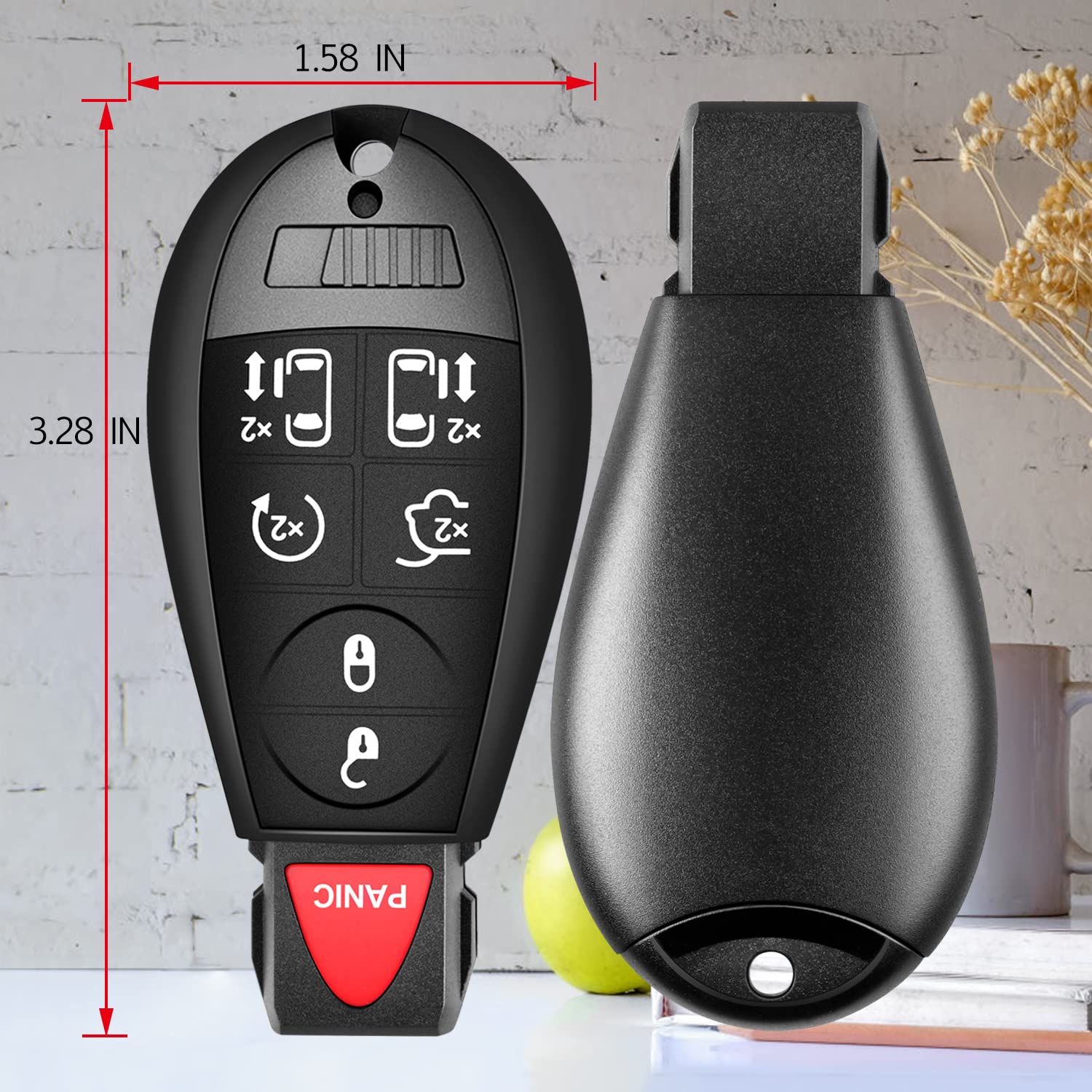 New Keyless Entry Remote Key Fob Shell Case For a 2010 Chrysler Town