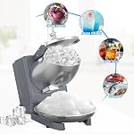 Electric Ice Crusher Snow Cone Machine Ice Shaver Machine 300W Dual Blades Shaved Ice Crusher Snow Cone Maker Machine Sliver 143lbs Per Hour
