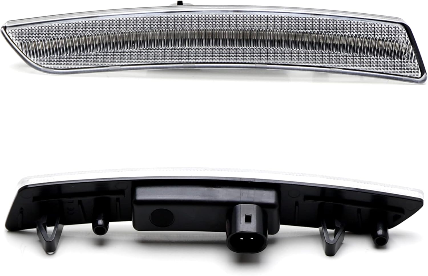 iJDMTOY Semi-Clear Lens 36-SMD Amber Full LED Bumper Side Marker Light Kit Compatible With Cadillac 2016-2020 CT6, 2019-2020 CT6-V, Replace OEM Amber Front Sidemarkers…