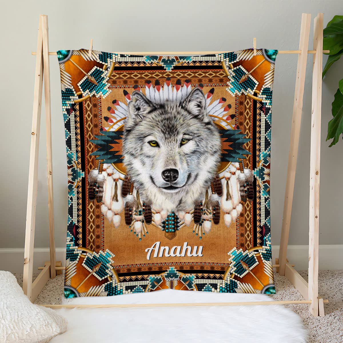 wolf-indian-blankets