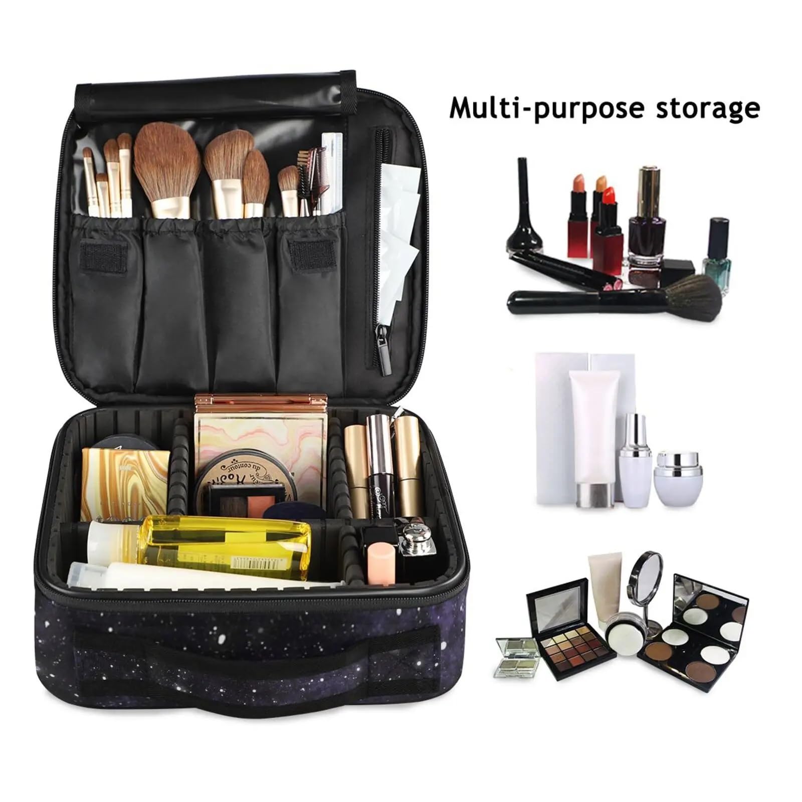 Neceser de Viaje para Mujer Neceser Organizador de cosméticos, Neceser Profesional for Mujer, Estuches Maquillaje Viaje, Maletas Gran Capacidad