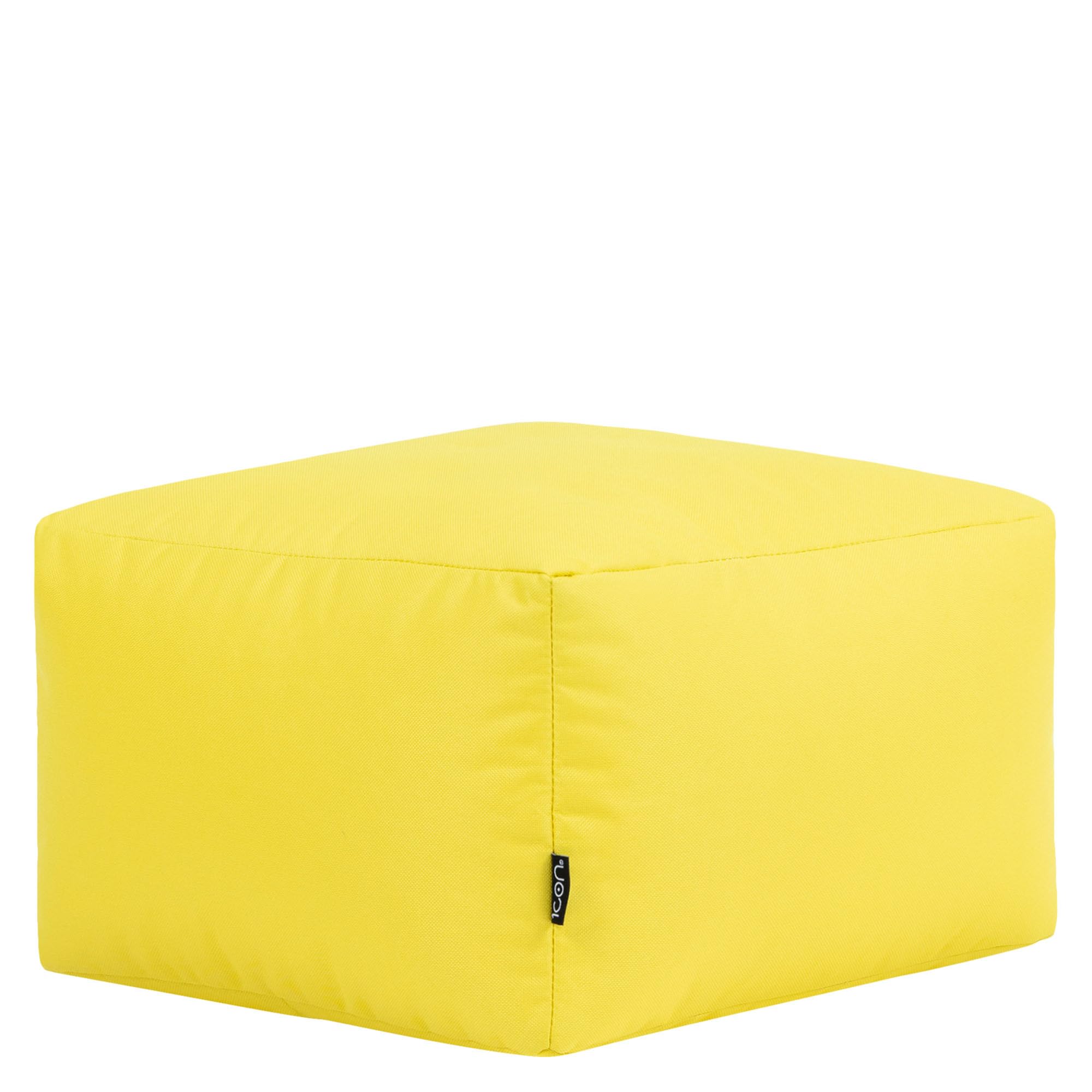 Bean Bag Bazaar Indoor And Outdoor Bean Bag Footstool - Yellow