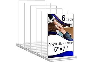 5 x 7 Acrylic Sign Holder for Clear Displays