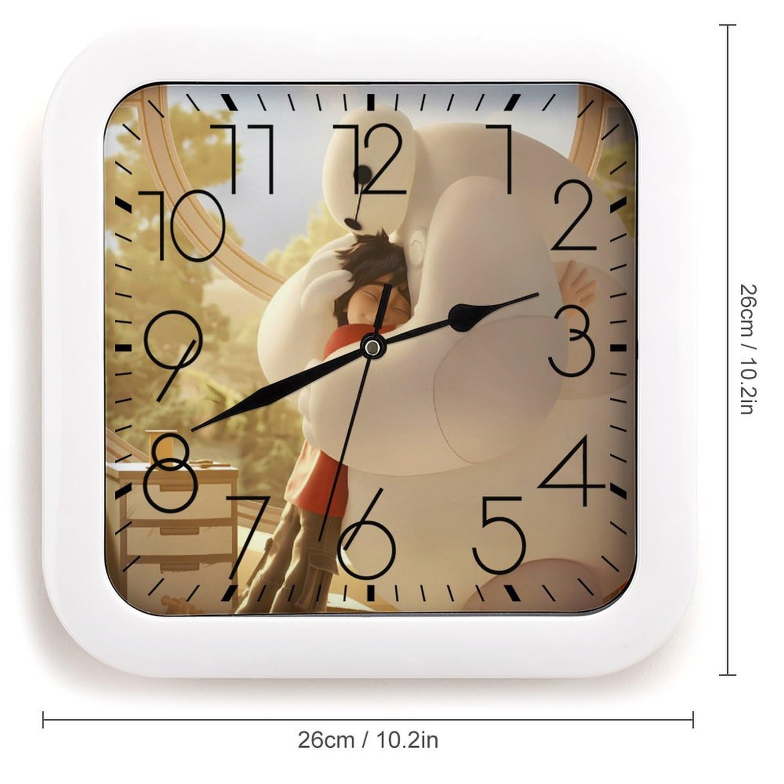 【最終値下げ】ひきフェス 壁掛け時計 Amazon.co.jp: ベイマックス 掛け時計 静音 連続秒針 壁掛け時計