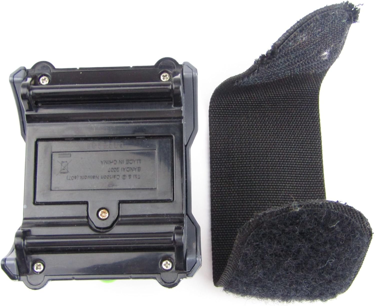 Underside of Bandai Ben 10 Deluxe Omnitrix showing battery compartment