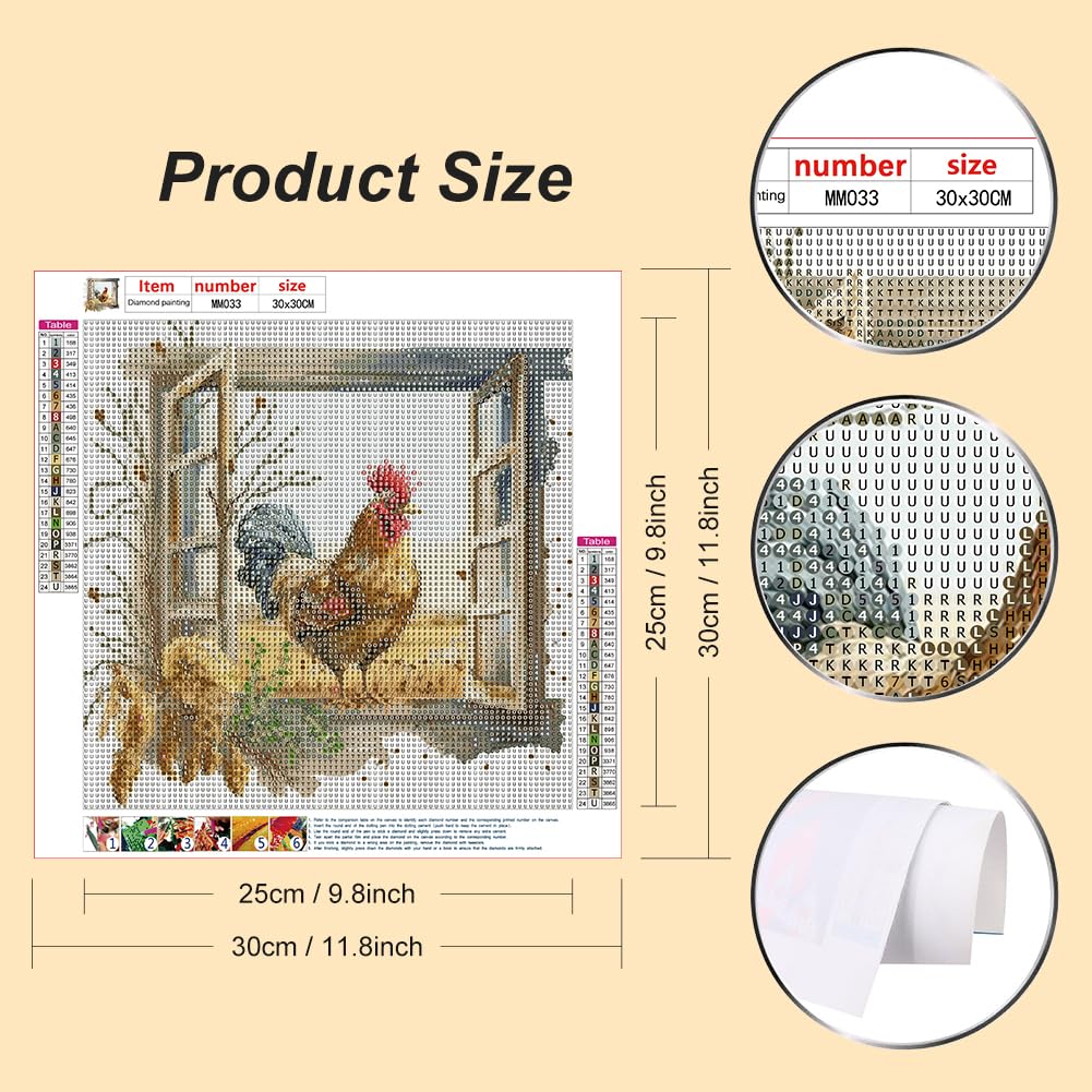 Kit Diamanti 5d Fai Da Te Kit Diamond Painting Auremi 30x30 Cm - Pittura Con Diamanti Rotondi 5D Fai Da Te Per Adulti Kit Pittura Diamanti 5D Pittura Diamanti Adulti