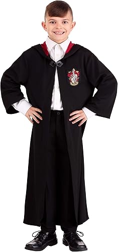 Miniatura 5 de Bata de Gryffindor de Harry Potter para niños, disfraz de Gryffindor para mago mágico, cosplay y Halloween