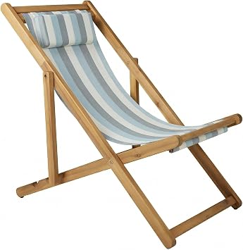 Sorra Home Adjustable Sling Chair with Sunbrella Fabric
