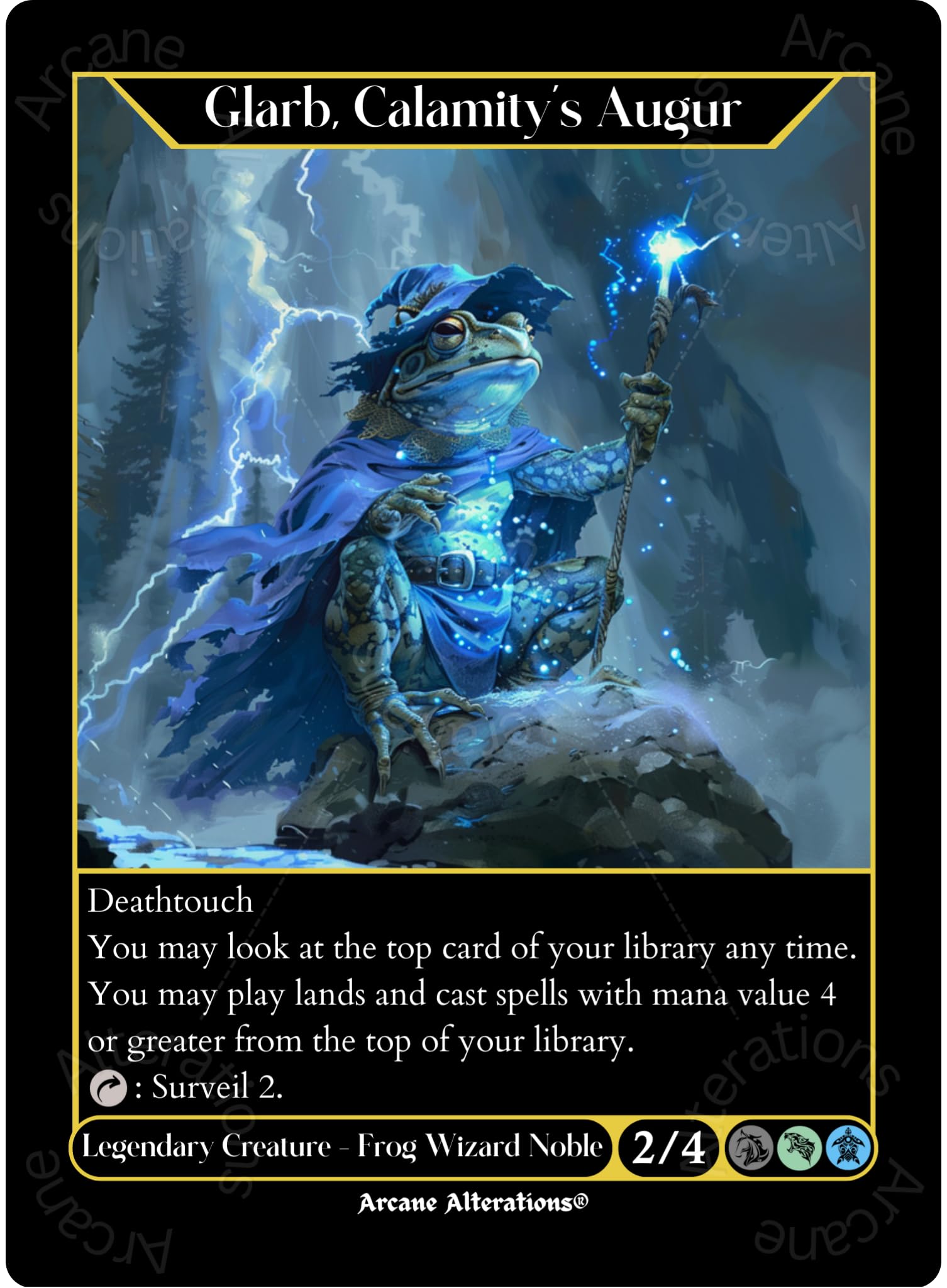 Amazon.com: Glarb, Calamity's Augur Altered Art Custom Proxy Card