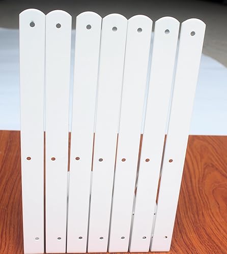 Vista 35 de Paquete de 4 soportes de estante resistentes de 8 pulgadas de largo x 6 pulgadas de alto con tornillos, soportes de estante de metal, soportes