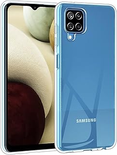 جراب حماية لموبايل سامسونج جالاكسي M12 _ F12 _ A12 شفاف ناعم من البولي يوريثين الحراري والسيليكون ممتص للصدمات