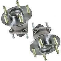 Vista 598 de TRQ Juego de 2 rodamientos de rueda trasera y conjunto de cubo con sensor ABS compatible con Ford Transit Connect 2014-2018