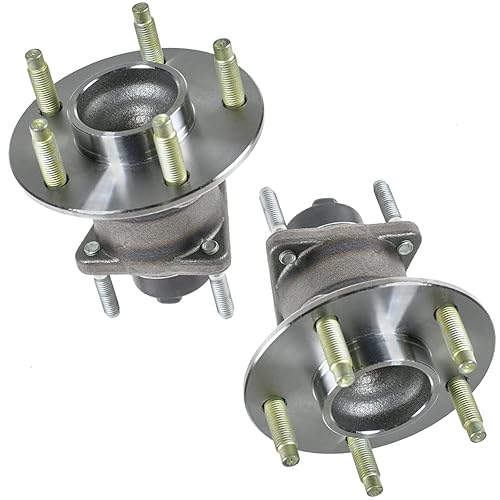 Vista 598 de TRQ Juego de 2 rodamientos de rueda trasera y conjunto de cubo con sensor ABS compatible con Ford Transit Connect 2014-2018