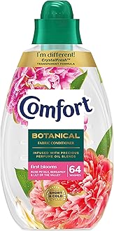 Botanical First Blooms Fabric Conditioner softener with CrystalFresh transparent formula blooms in freshness, inspired by nature 960 ml (64 washes)