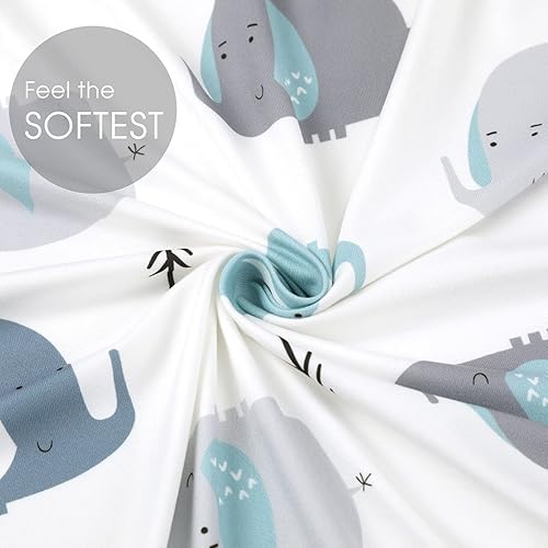 Miniatura 7 de Juego de 2 sábanas ajustables elásticas ultra suaves y universales para colchones de moisés rectangulares, ovalados o de reloj de arena o