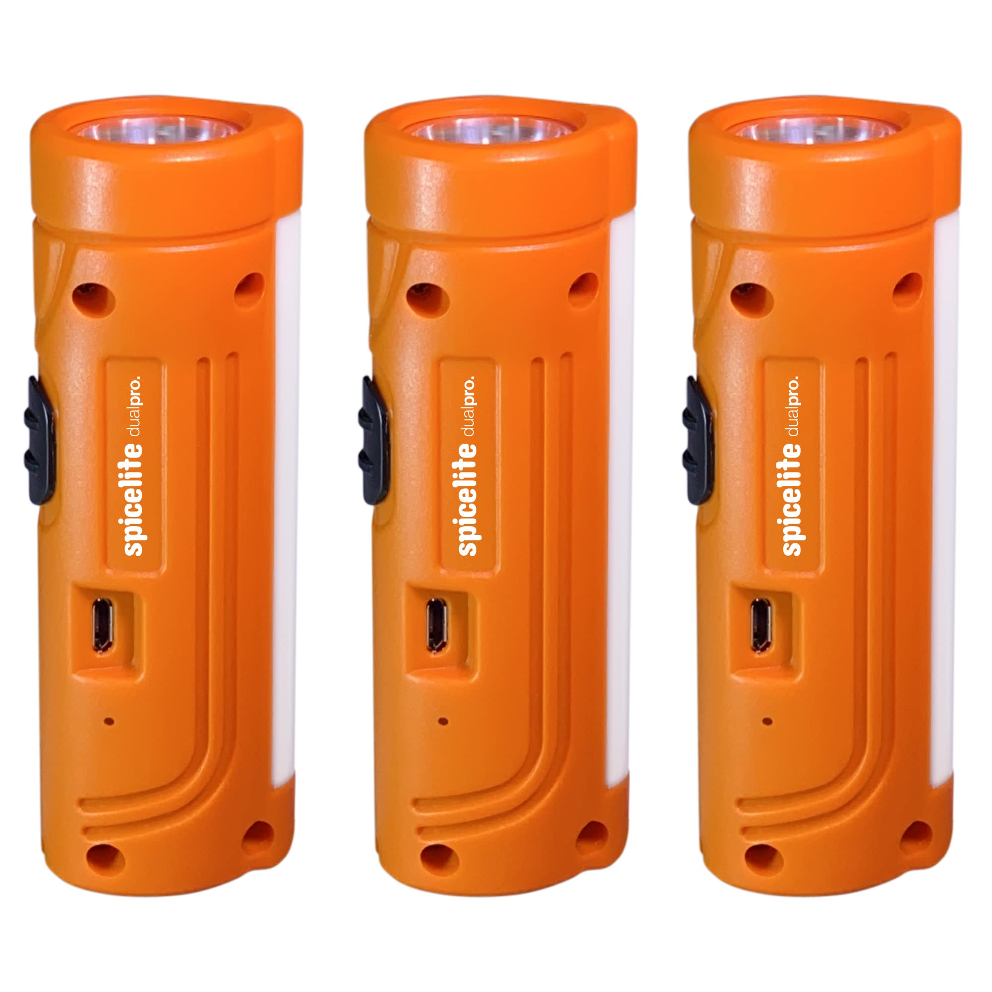 Spicelite dualPro. Made in India Rechargeable LED Torch with Emergency Light (Orange (Pack of 3)) (B09RPQ2DDS) Amazon Price History, Amazon Price Tracker