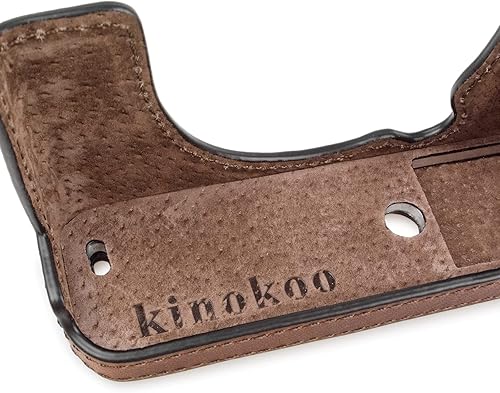 Miniatura 7 de MUZIRI KINOKOO Fuji X-E4 - Funda de piel auténtica, estilo vintage marrón con agarre y acceso a controles
