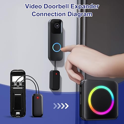 Miniatura 2 de Timbre inalámbrico - Compatible con timbre de video Blink y timbre de video Blink (2. generación) (1 extensor de timbre de video 1 receptor)