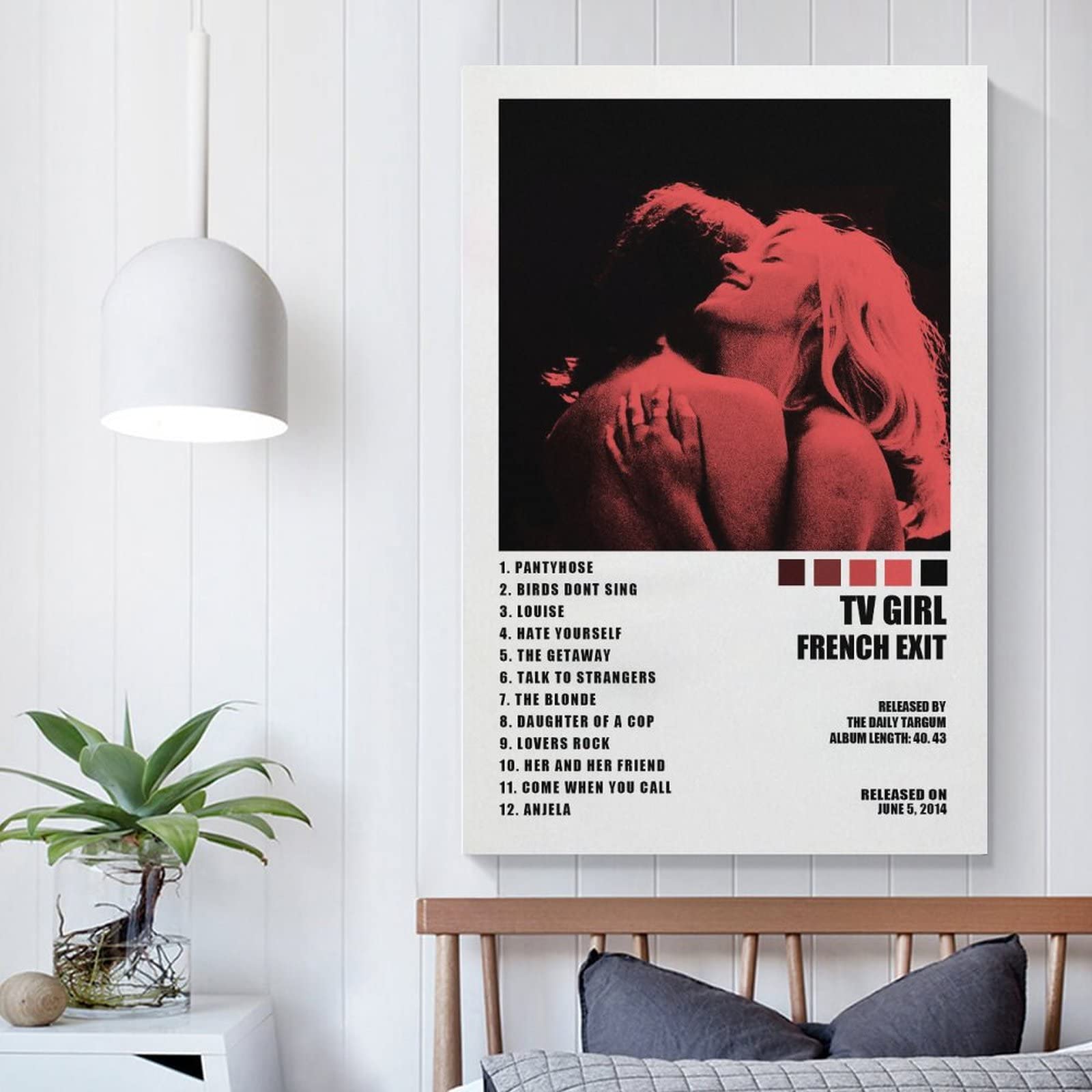 Poster TV Girl - Impression Sur Toile 20x30 Cm - Décoration Murale Moderne Sans Cadre - 5