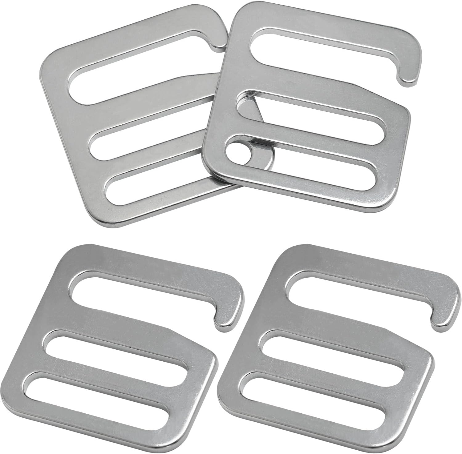 Backpack Fastener Amazon.com: LUORNG 4PCS G Shape Buckle Stainless Steel Silver For ...