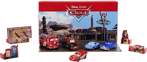 Disney and Pixar Cars Vehicle - Paquete de 5 unidades juego de 4 autos de personajes y 1 camiĂłn de bomberos rojo inspirado en radiador Springs Disney and Pixar Cars Vehicle - Paquete de 5 unidades juego de 4 autos de personajes y 1 camiĂłn de bomberos rojo inspirado en radiador Springs