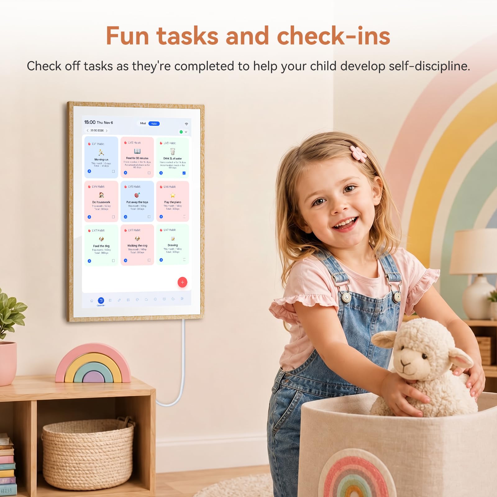 Blackview Digitaler Kalender, 25,7 cm, elektronischer Kalender für Familienpläne