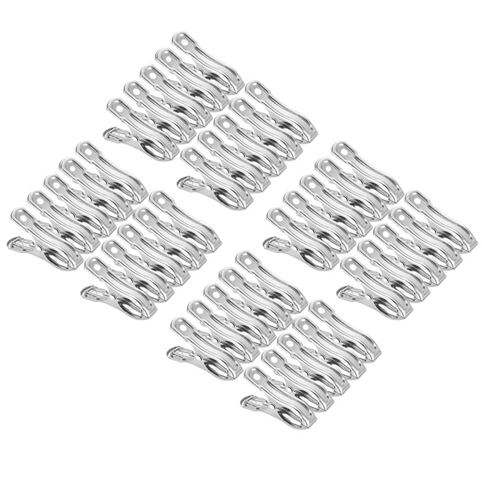 Clips de acero inoxidable jardín 10/20/40 uds abrazaderas de invernadero para tela de sombra