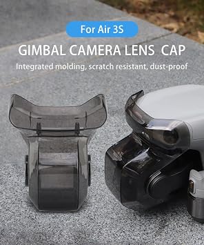 Gimbal Camera Protector for DJI Air 3S, Lens Cap Protector Case Gimbal Lens Cover for DJI Mavic Air 3S Drone