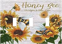 Vista 161 de Vista de ventana, isla tropical, playa, palmeras, cielo soleado, cubierta de interruptor de luz de palanca individual, placa decorativa de pared