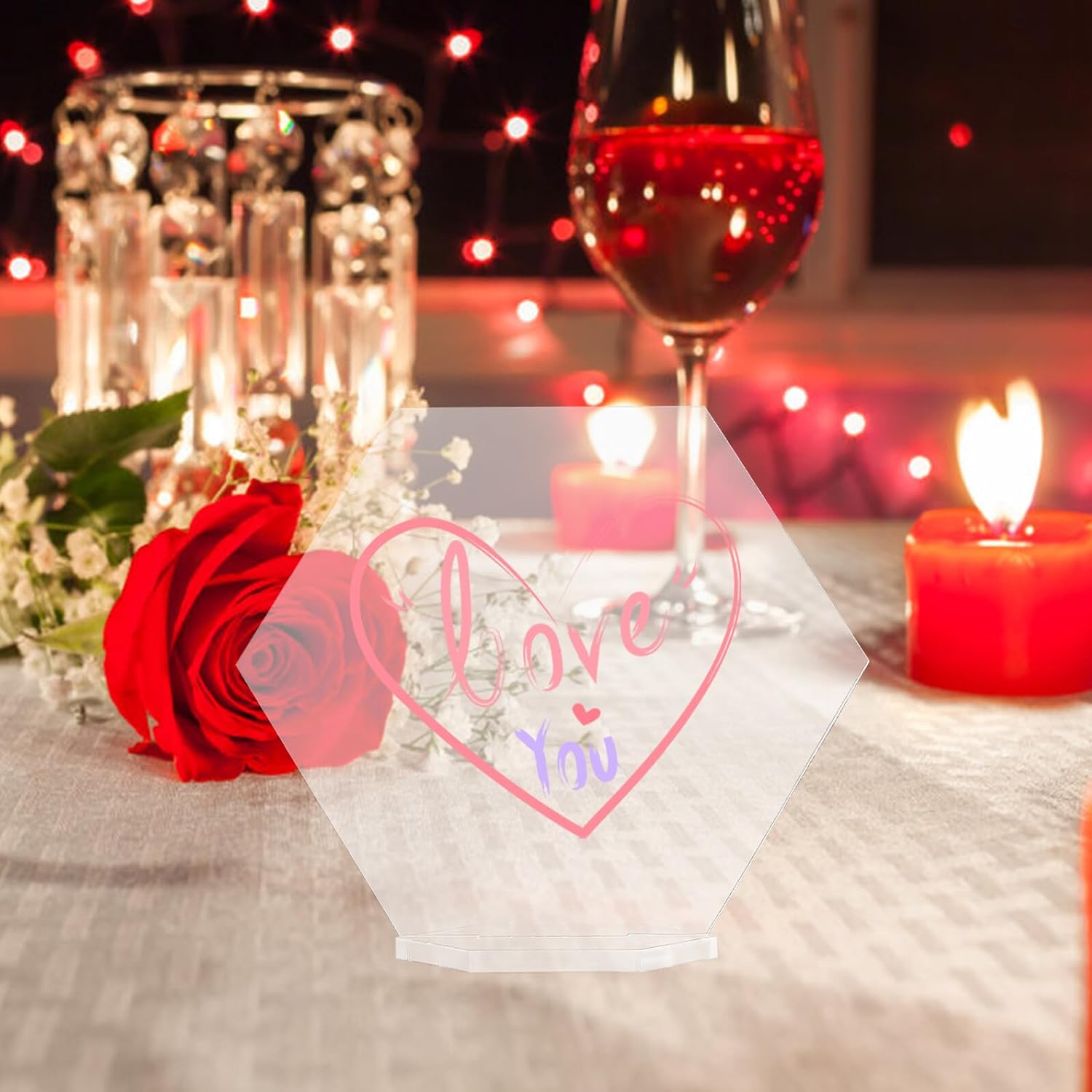 10 Sets Acrylic Place Cards for Weddings DIY Table Signs Reusable Food Label Cards for Party Table Decorations