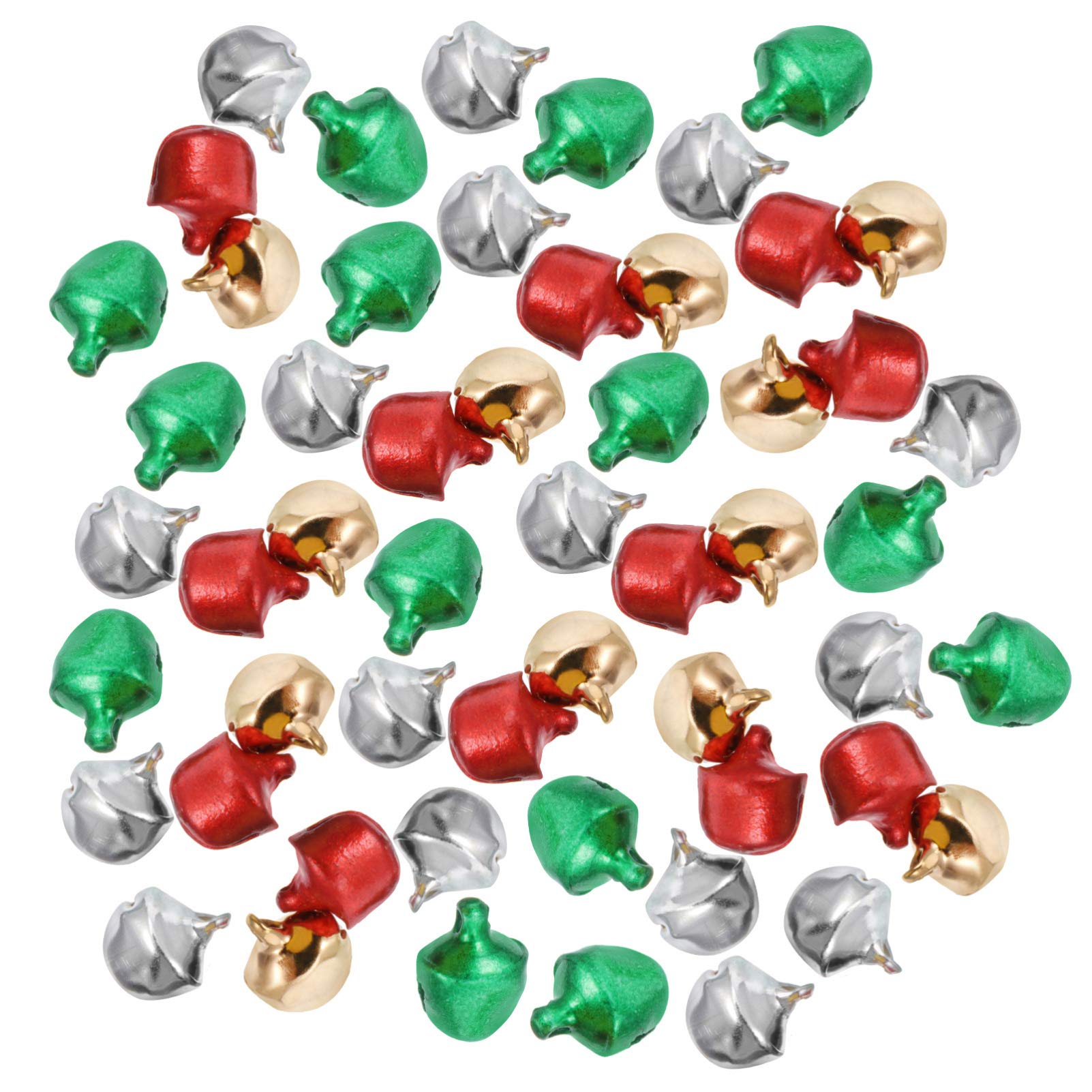 MAGICLULU 400Pcs Colorful Bells Craft Kit for DIY Decorations for Christmas Parties Weddings and Ornaments Bells