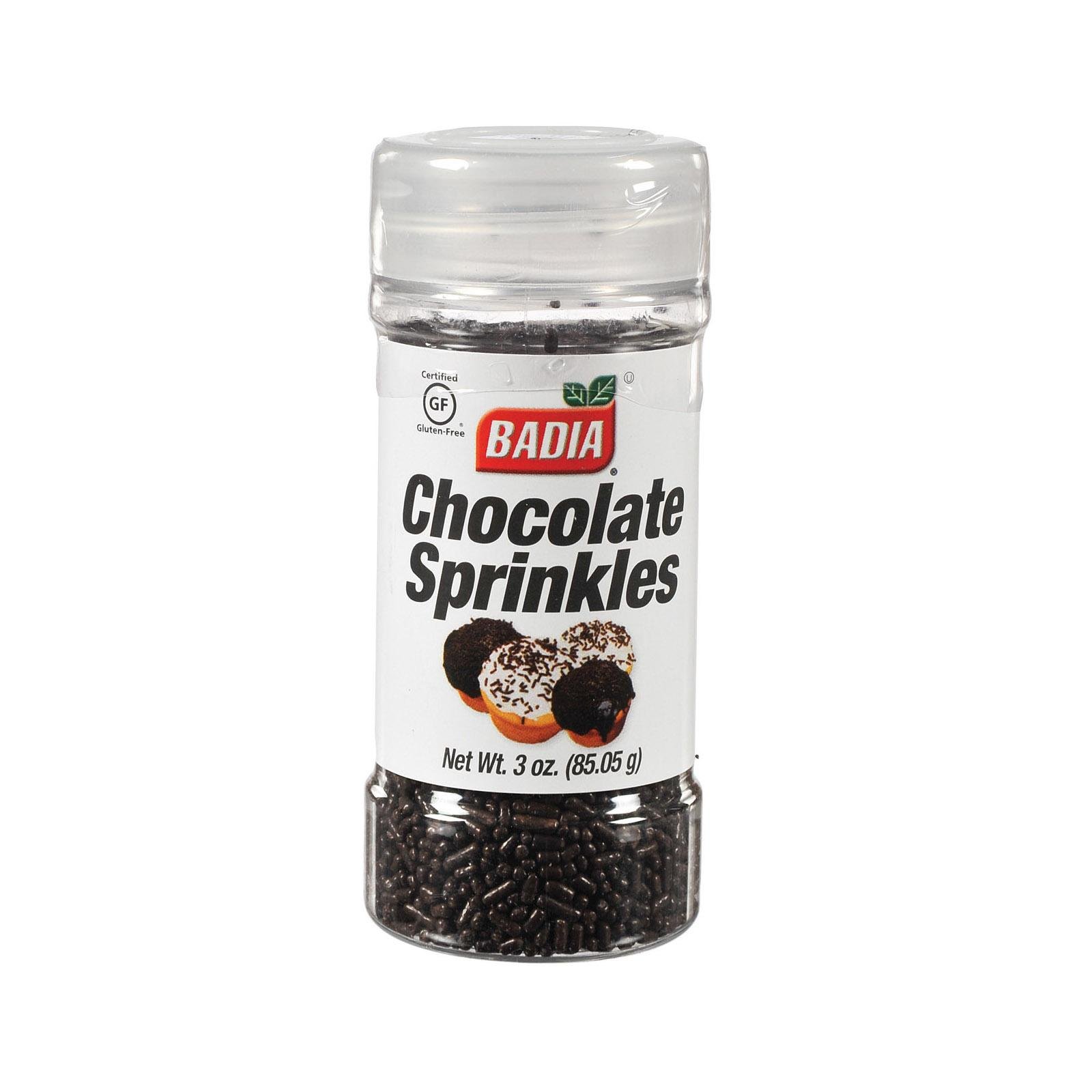Badia Chocolate Sprinkles, 3-ounce Jars (Pack of 12)